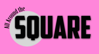 All Around the Square logo with pink background